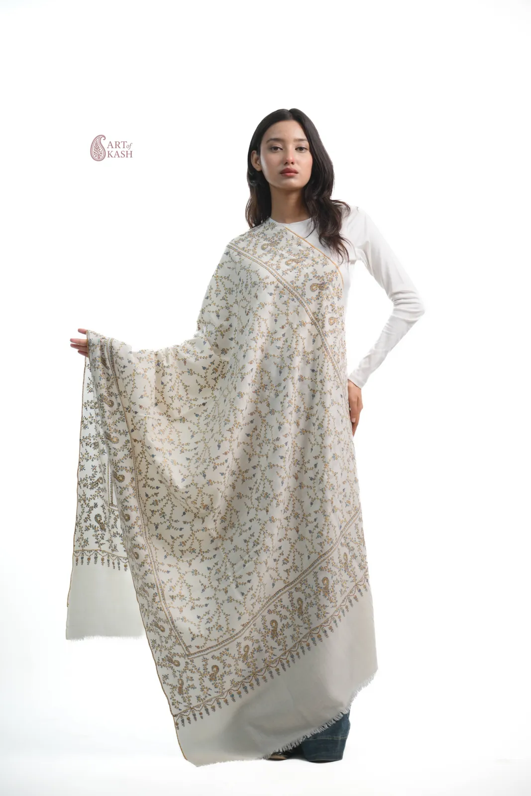 Pashmina Jaali Shawl