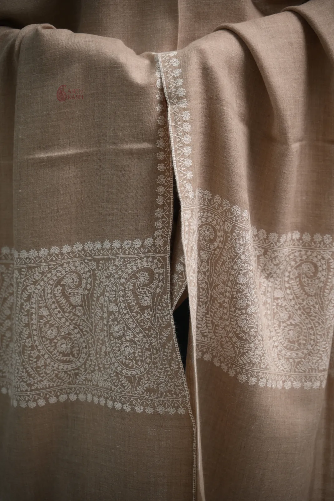 Pashmina Paldaar Shawl — Taupe